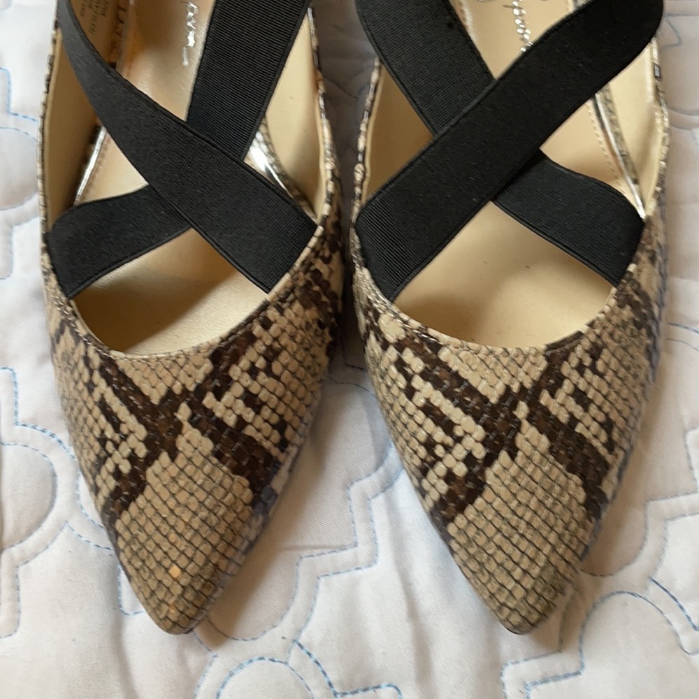 Jessica Simpson python print flats - Picture 2 of 5